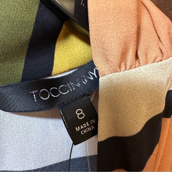 NWT TOCCIN NYC sarong mini dress reg. $395 style 424S22D713 - Picture 8 of 9